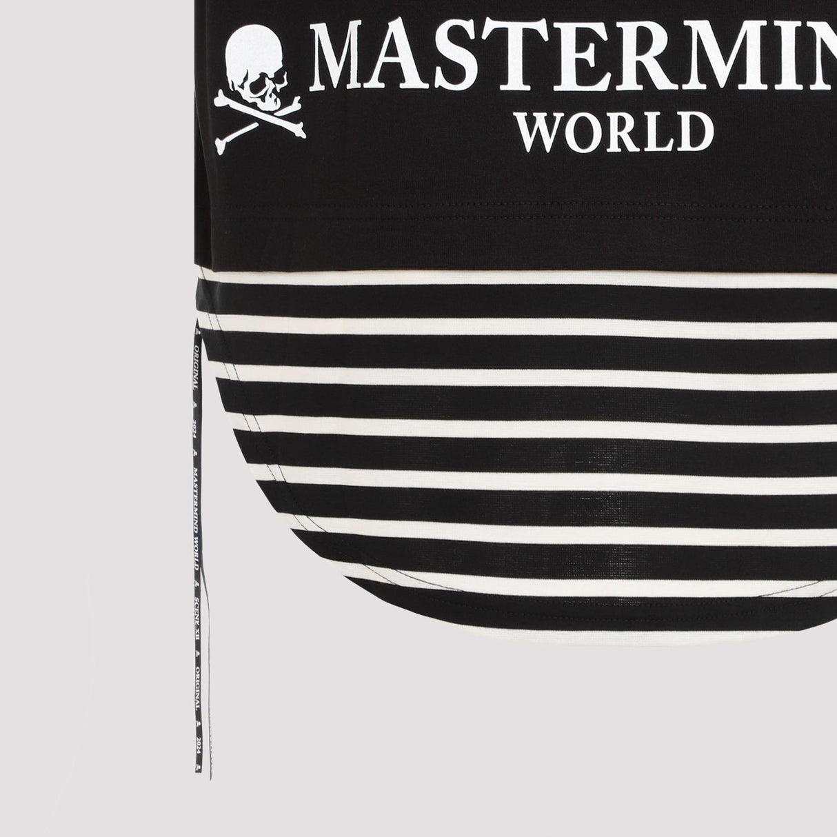 MASTERMIND JAPAN Sophisticated Layered Black T-Shirt