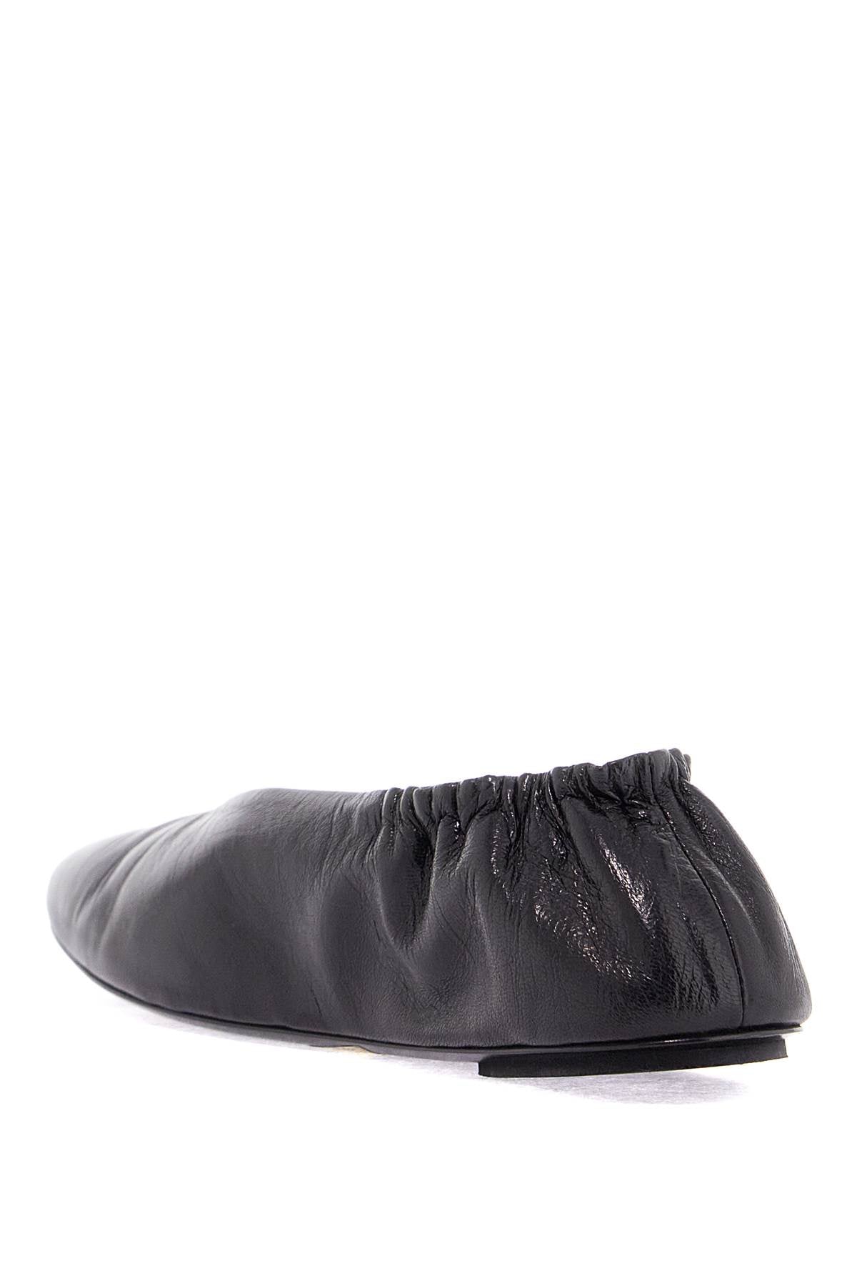 MARSELL Crinkled Leather Ballerina Flats