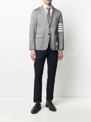 THOM BROWNE Classic Long Sleeve Shirt with CF GG Placket - Perfect for Fall 2024