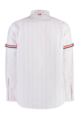 Tricolor Striped Cotton Shirt for Men - FW23 Collection