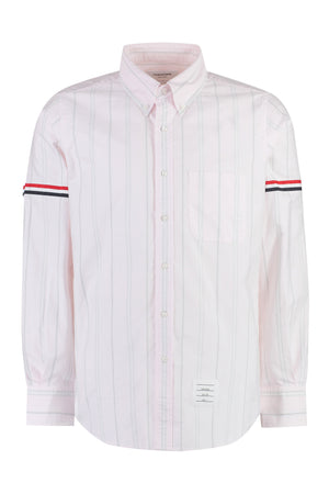 Tricolor Striped Cotton Shirt for Men - FW23 Collection