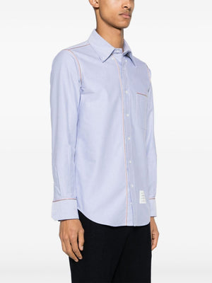 THOM BROWNE Men's Straight Fit Button-Down Shirt - FW24 Collection