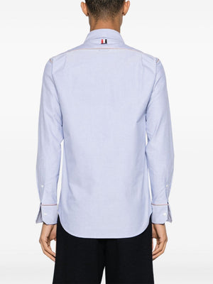 THOM BROWNE Men's Straight Fit Button-Down Shirt - FW24 Collection