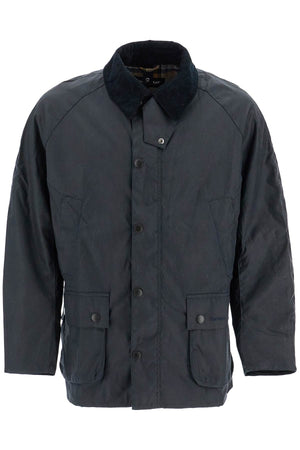 BARBOUR Men's Waxed Cotton Jacket with Corduroy Collar