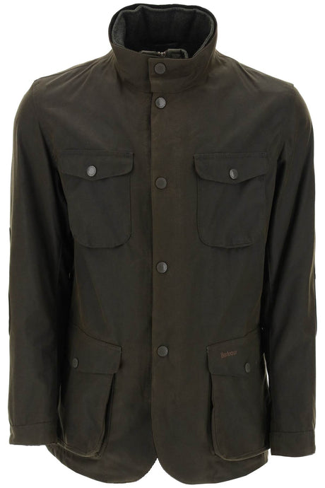 BARBOUR Stylish and Rugged Waxed Jacket for Men in Classic Green