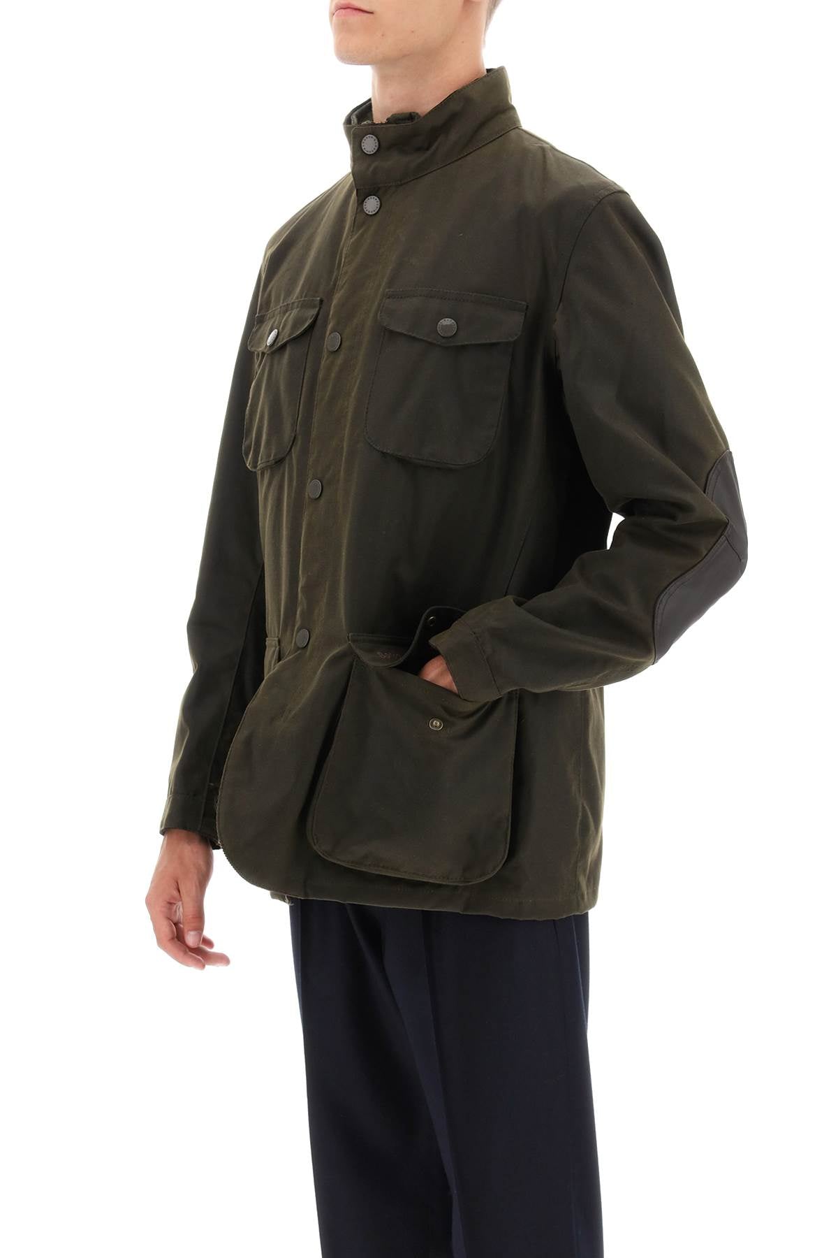 BARBOUR Stylish and Rugged Waxed Jacket for Men in Classic Green