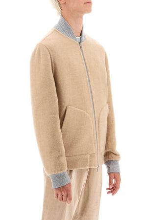 男士原色/米白色FW23精緻復古卡仕邦羊毛夾克外套