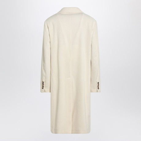 BRUNELLO CUCINELLI Ivory Cashmere Corduroy Jacket