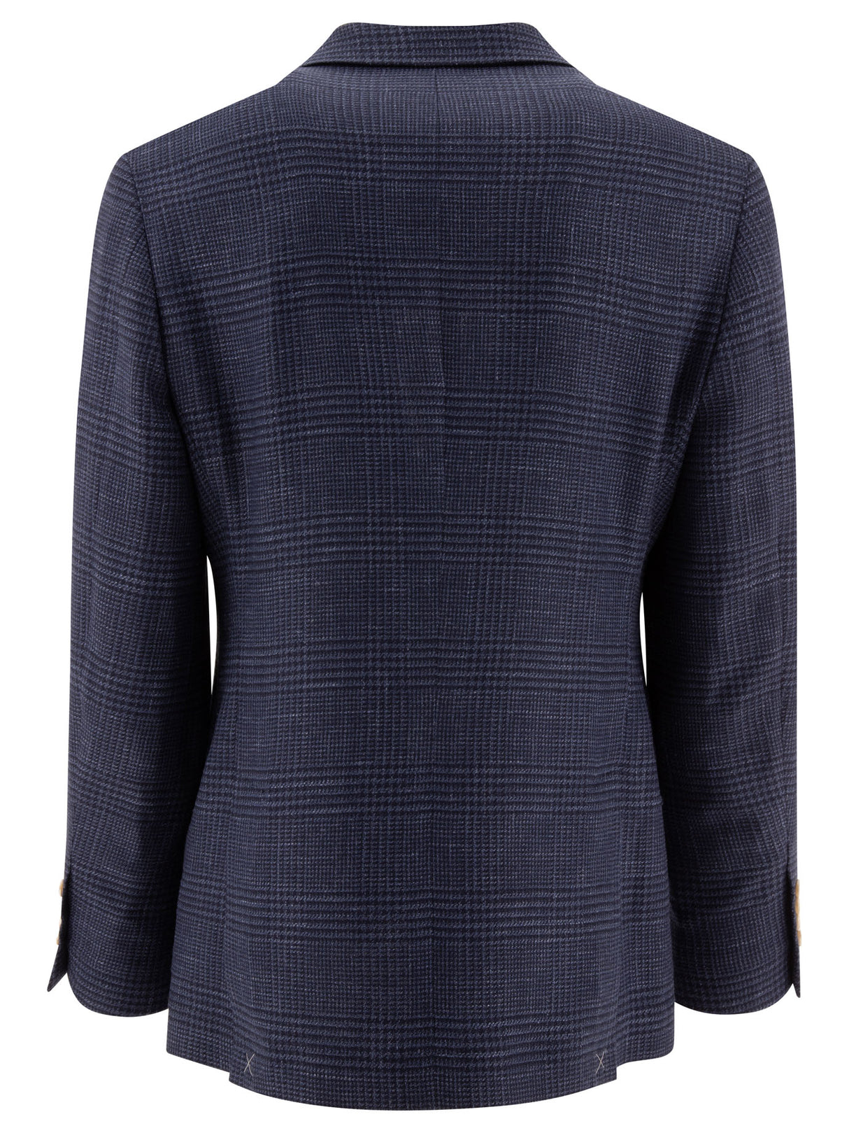 BRUNELLO CUCINELLI Prince of Wales Check Blazer in Blue