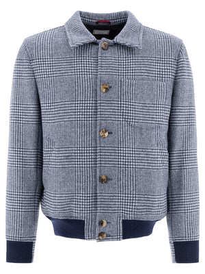 BRUNELLO CUCINELLI Long Sleeve Bomber Jacket