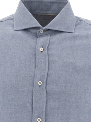 BRUNELLO CUCINELLI Classic Cotton-Blend Shirt for Men - Regular Fit