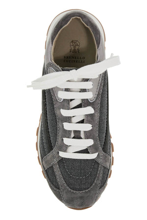 BRUNELLO CUCINELLI SUEDE Sneaker WITH PRECIOUS DETAILS