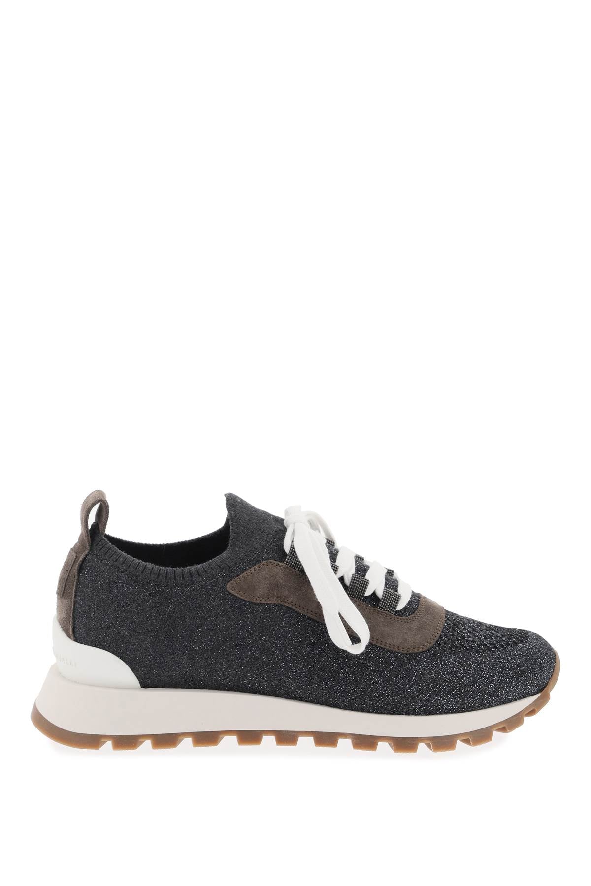 BRUNELLO CUCINELLI Grey Textile Sneakers for Women - SS24 Collection