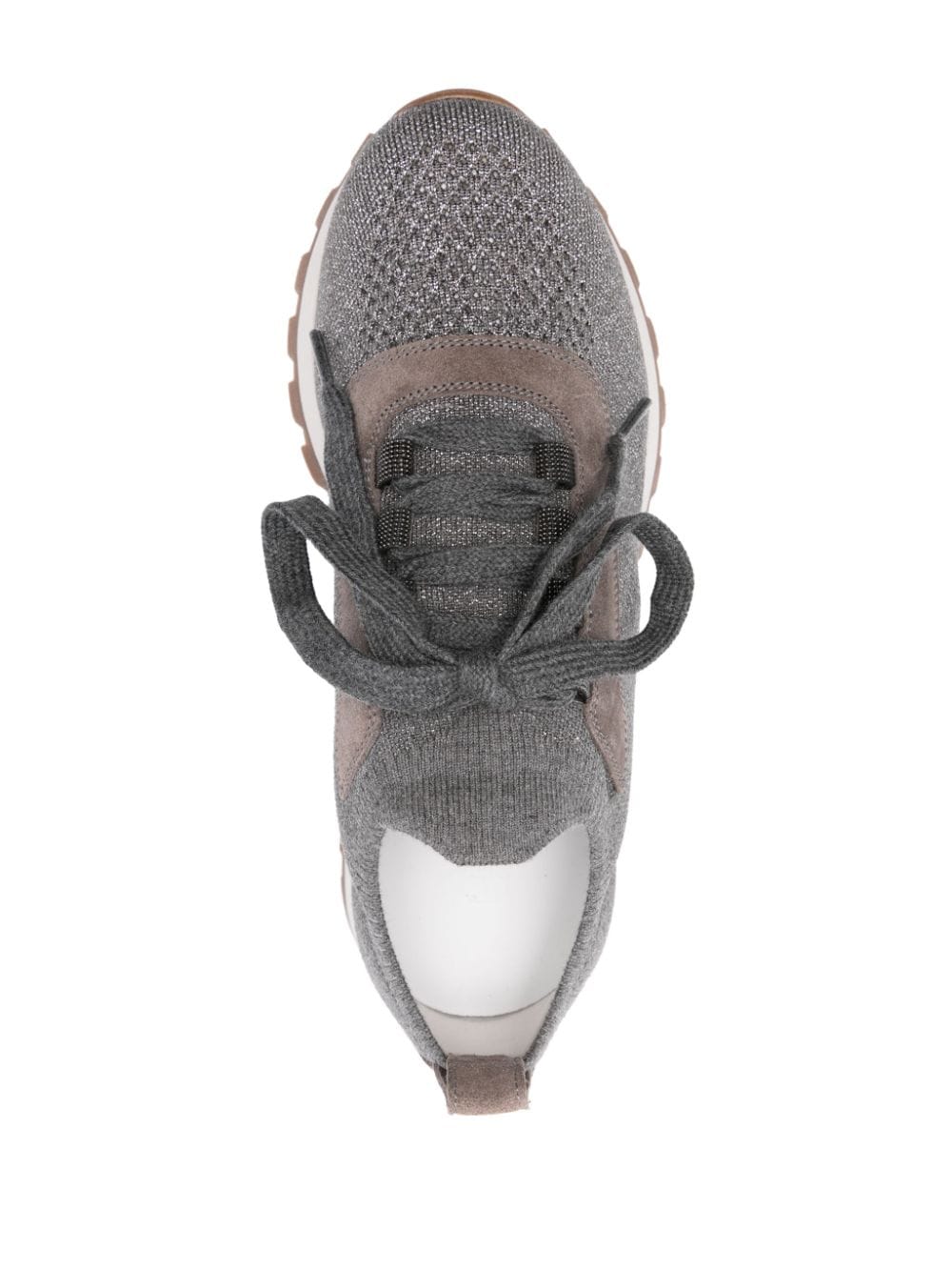 BRUNELLO CUCINELLI Grey Textile Sneakers for Women - SS24 Collection