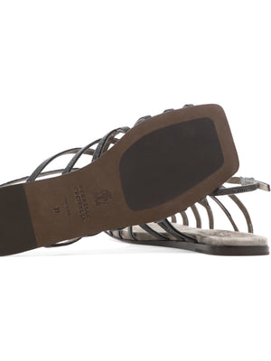 BRUNELLO CUCINELLI Trendy Women's Strappy Sandals for the 23SS Season