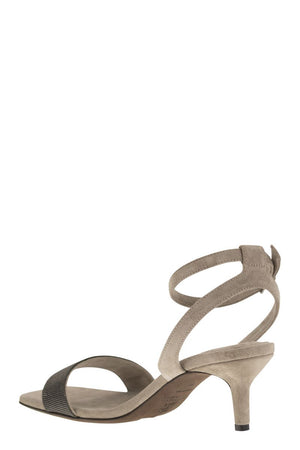 BRUNELLO CUCINELLI 24SS Gray Women's Sandals - Fashion Comfort for Any Occasion