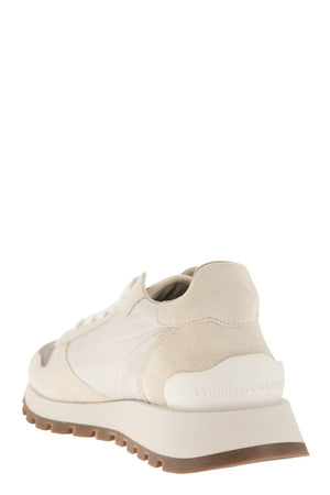 BRUNELLO CUCINELLI Color-Block Panelled Lace-Up Sneaker for Women