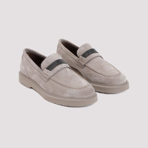 BRUNELLO CUCINELLI Luxurious Hued Suede Moccasins for Women