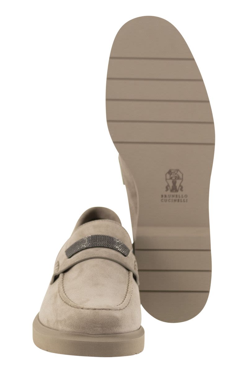 BRUNELLO CUCINELLI Luxurious Hued Suede Moccasins for Women