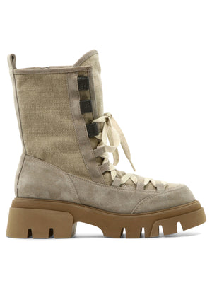 BRUNELLO CUCINELLI Grey Women's Boots for the Modern Fashionista | 23SS Collection