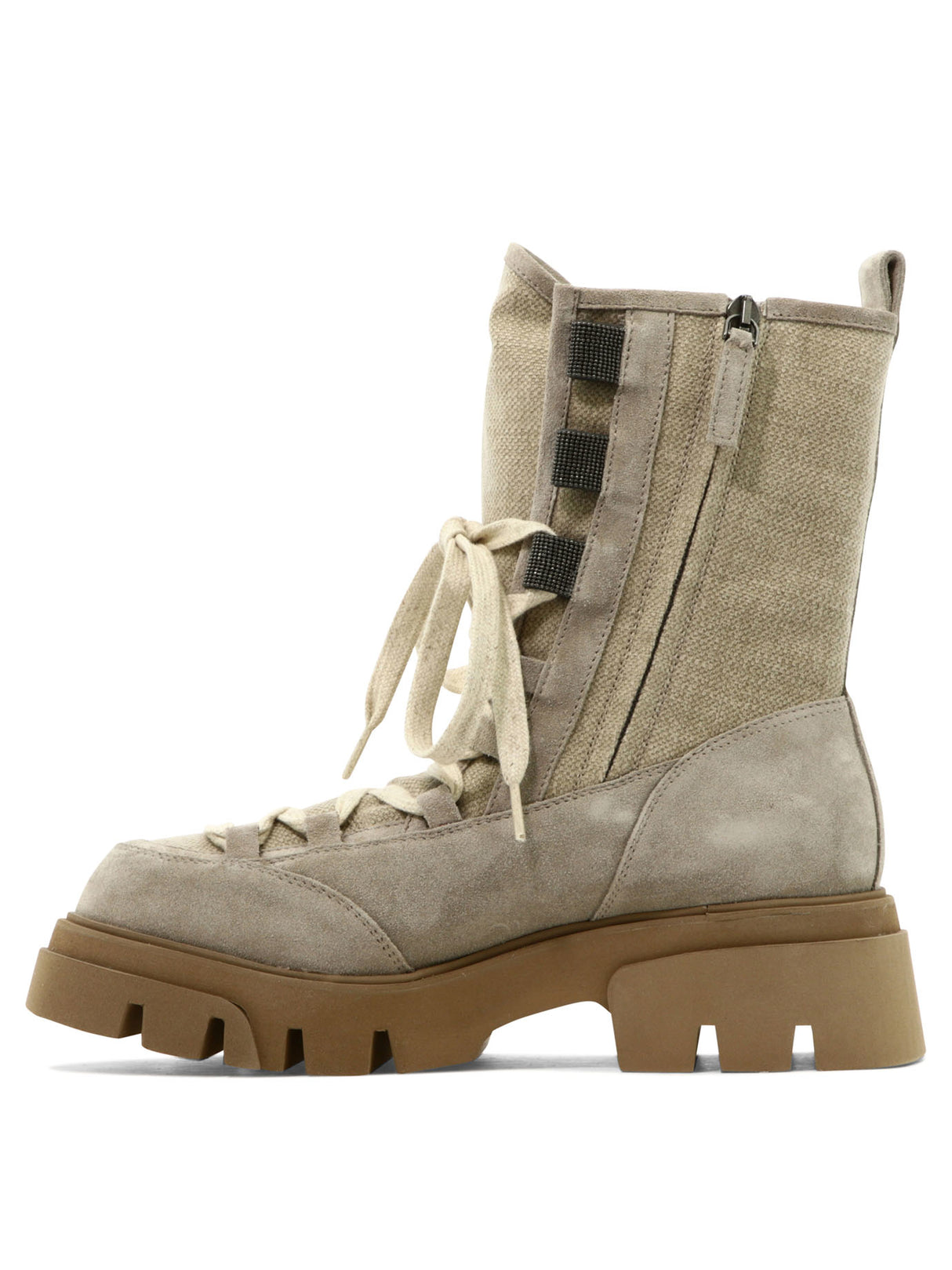 BRUNELLO CUCINELLI Grey Women's Boots for the Modern Fashionista | 23SS Collection