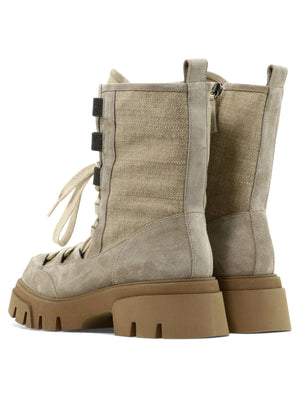 BRUNELLO CUCINELLI Grey Women's Boots for the Modern Fashionista | 23SS Collection