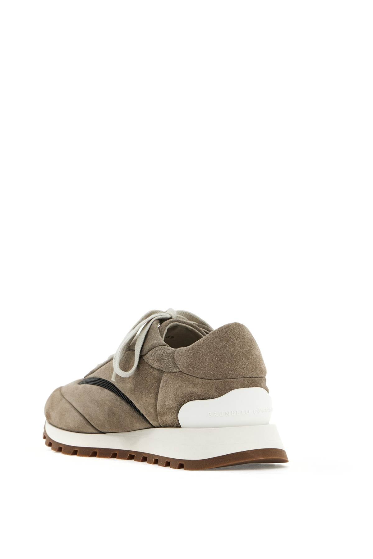 BRUNELLO CUCINELLI Wool Sneakers with Luxurious Stripe Design