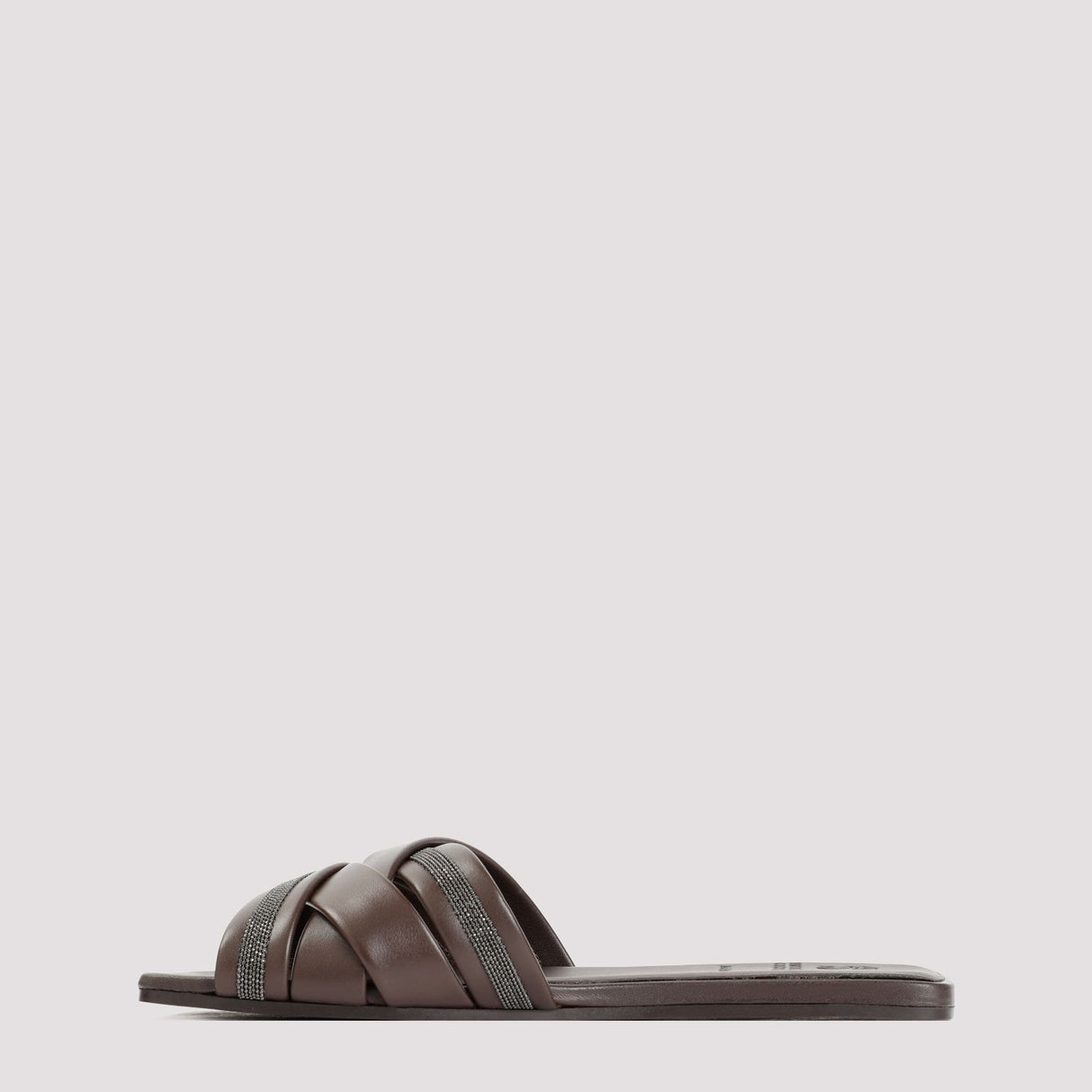 Women's Brown Leather Sandals - SS24 Collection