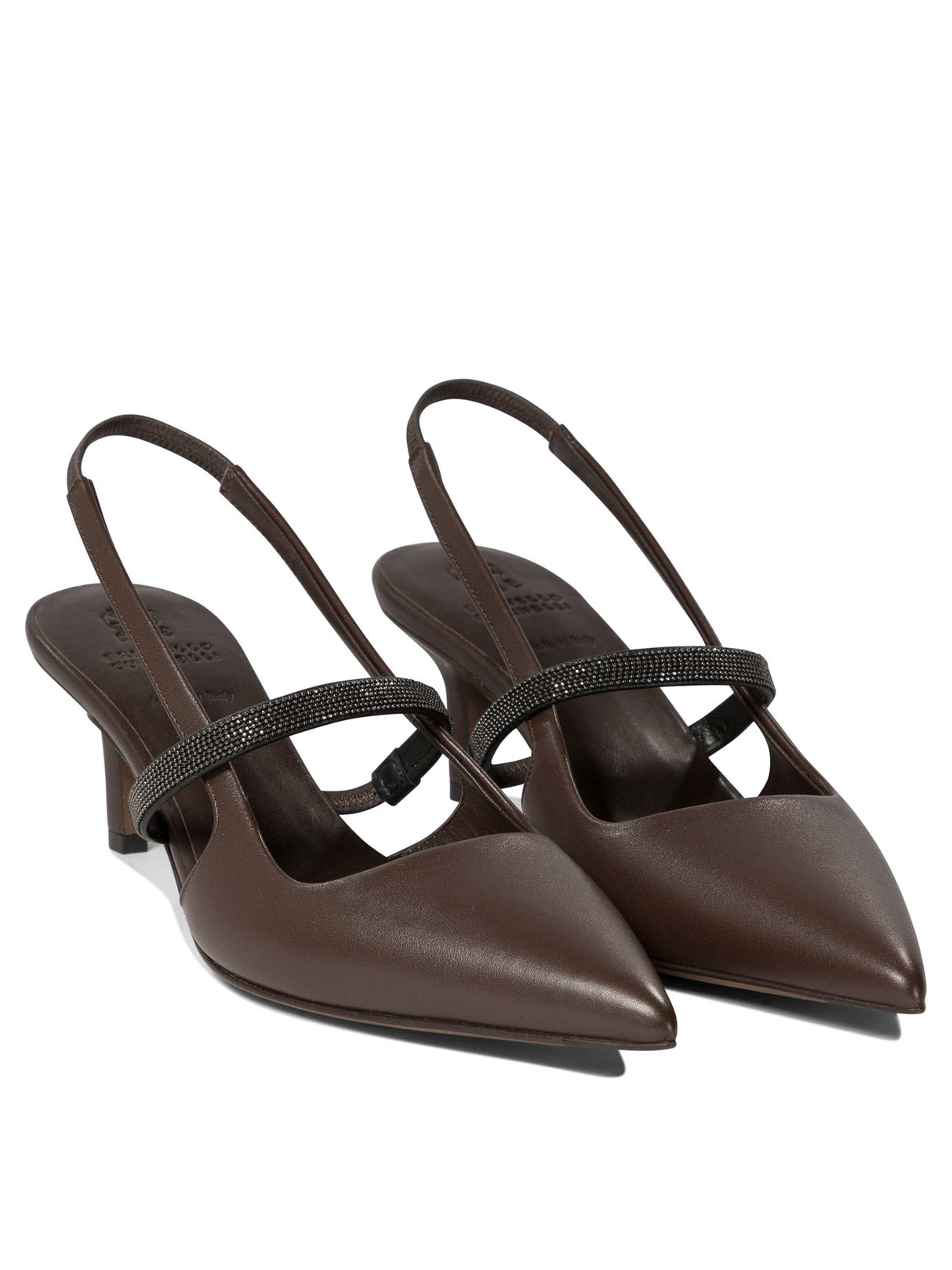 BRUNELLO CUCINELLI Sophisticated City Slingbacks with 5.5 cm Heel