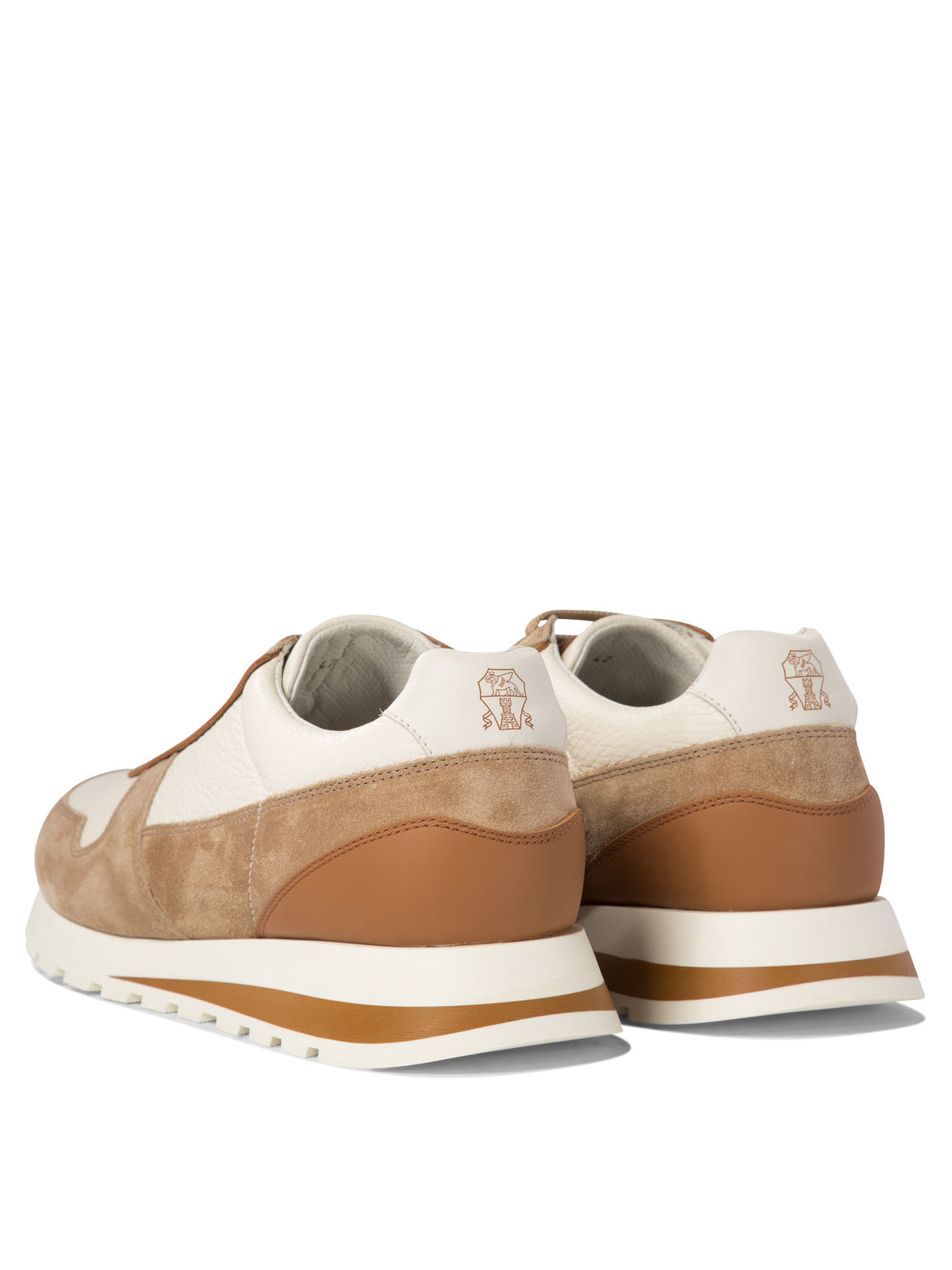 BRUNELLO CUCINELLI Elegant Leather and Suede Sneakers