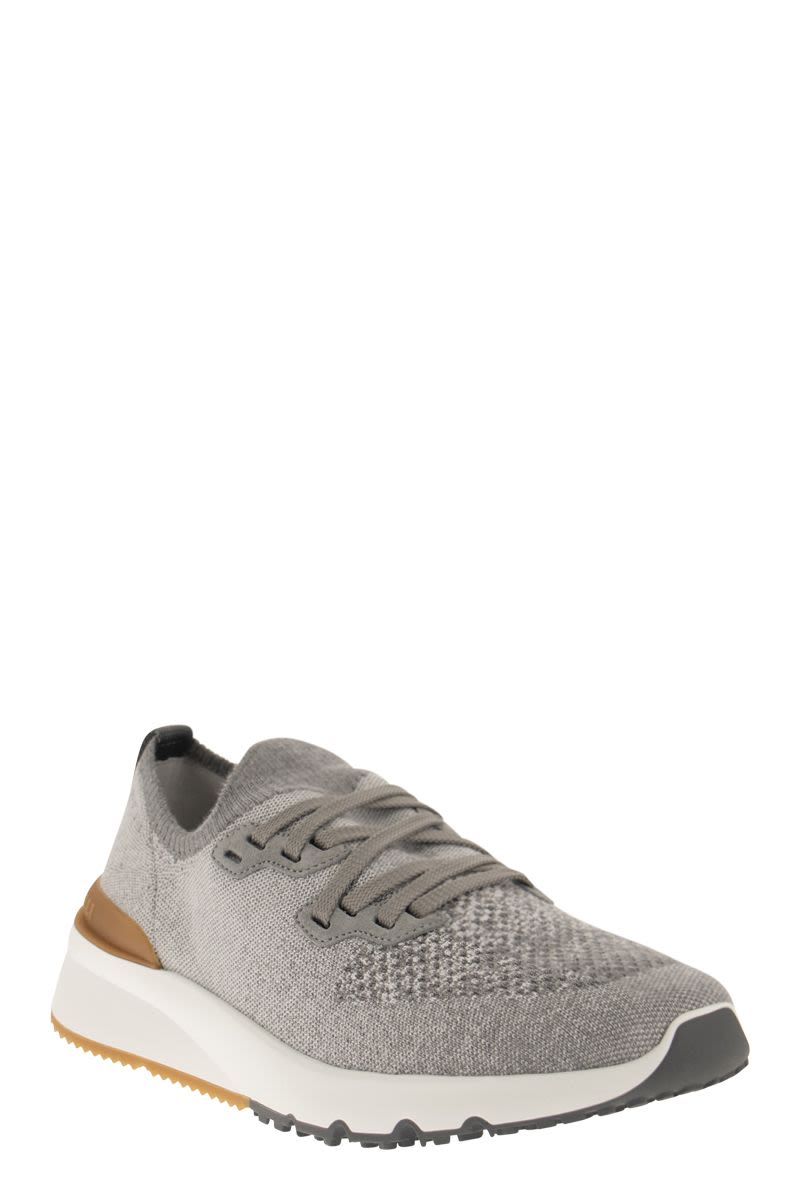 BRUNELLO CUCINELLI Lightweight Chinè Cotton Knit Runners for Men