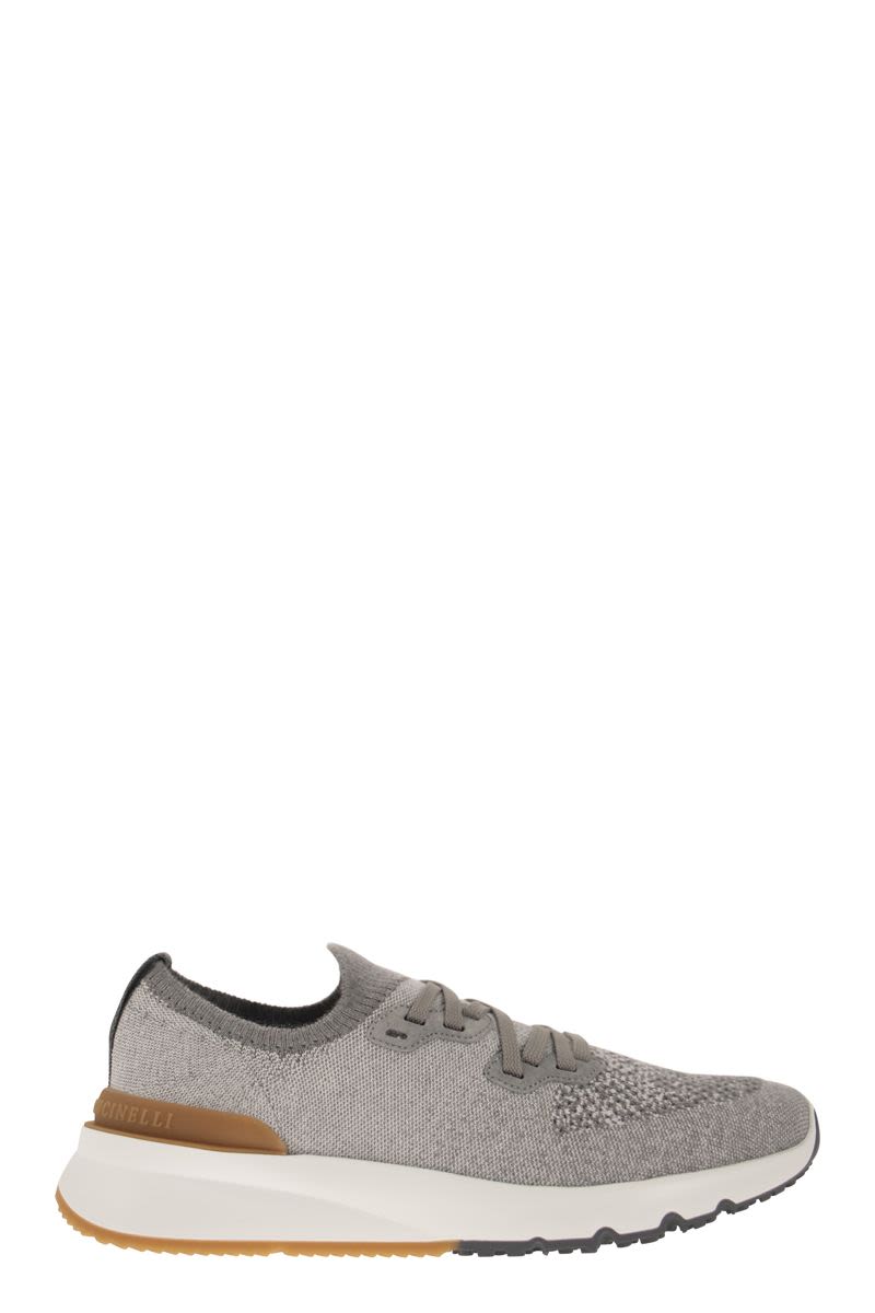 BRUNELLO CUCINELLI Lightweight Chinè Cotton Knit Runners for Men