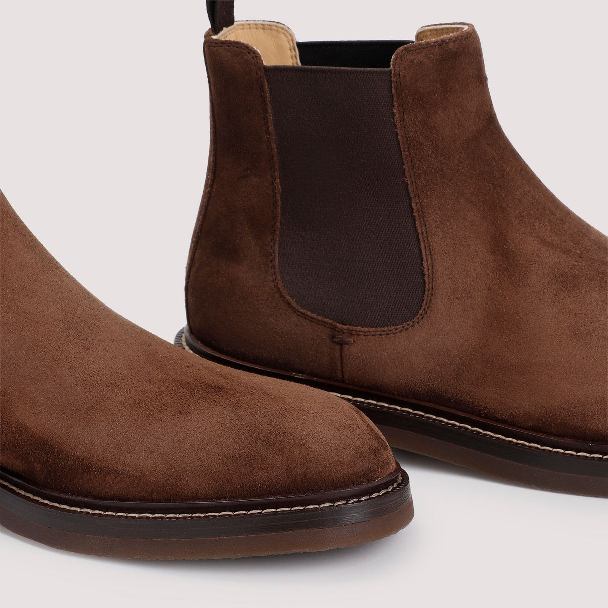 BRUNELLO CUCINELLI Luxurious Suede Leather Ankle Boots for Men