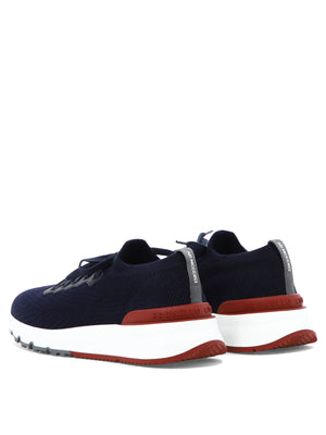 BRUNELLO CUCINELLI Refined Blue Sneakers for Men