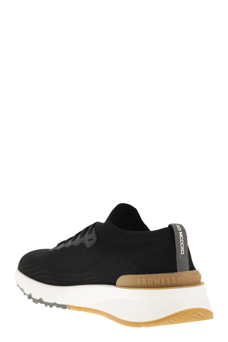 BRUNELLO CUCINELLI Chunky Low-Top Knit Sneaker