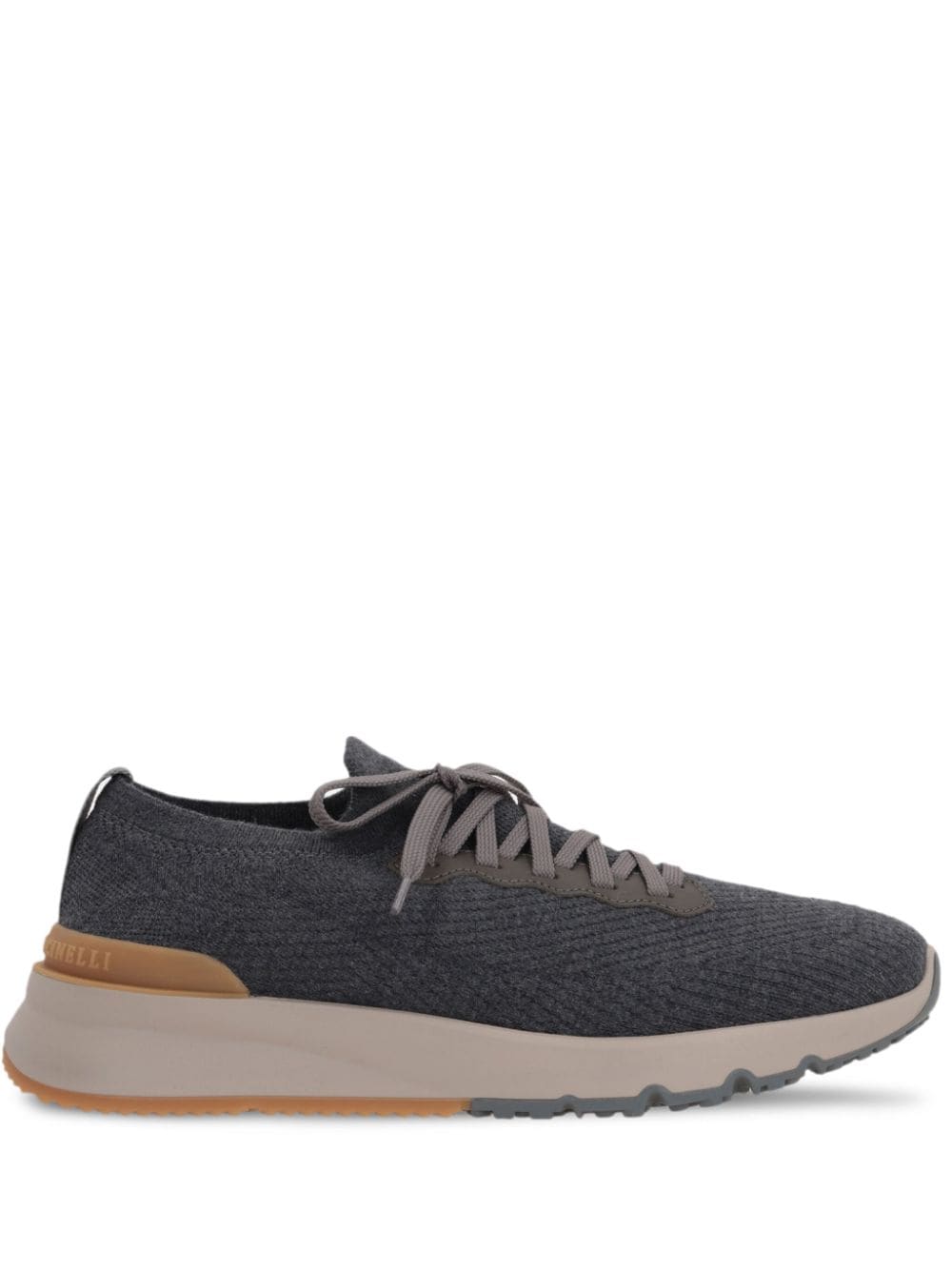 BRUNELLO CUCINELLI Elegant Wool-Blend Sneakers in Dark Grey