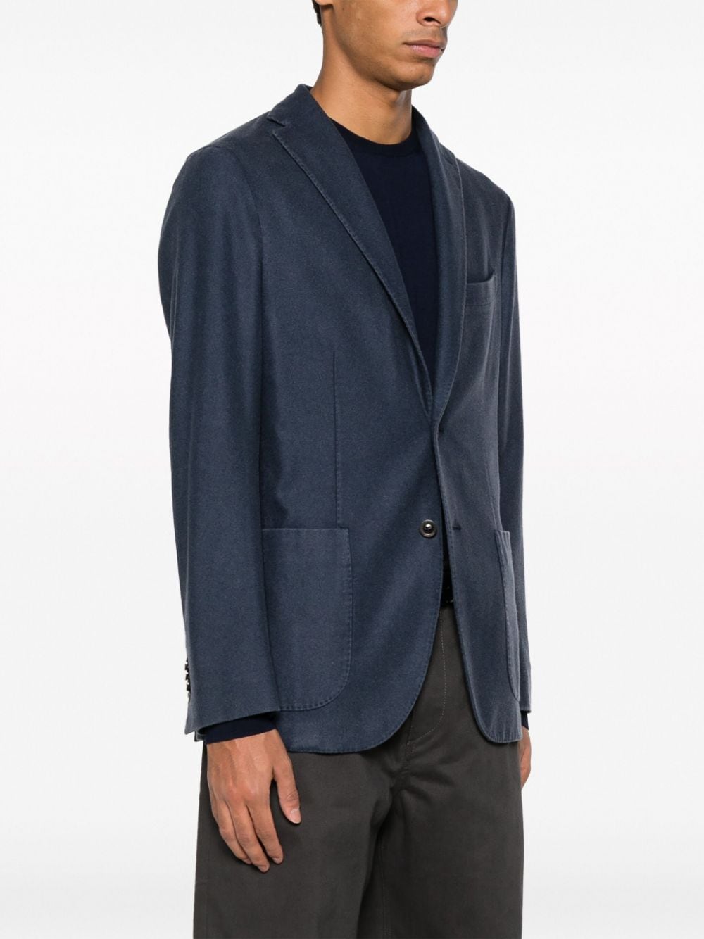 Navy Cashmere Blazer for Men