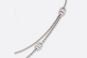 Sophisticated Necklace for Women - Silver Plata with DIOR Accent