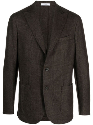 Áo khoác len lông cừu Premium màu nâu gỗ tuyết cho nam