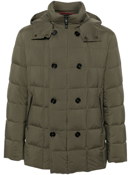 FAY Double Breast Padded Bomber Jacket