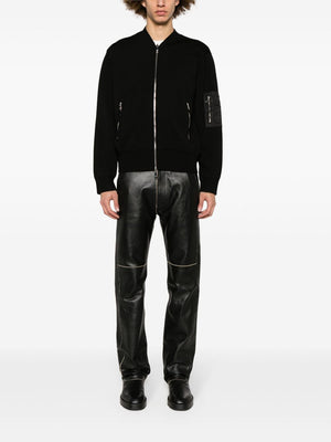 NEIL BARRETT FW23 Men's Black Bomber Jacket