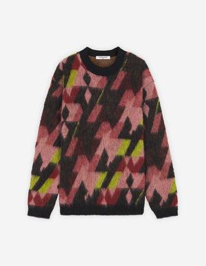 MAISON KITSUNÉ Graphic Mohair Jacquard Jumper for Men