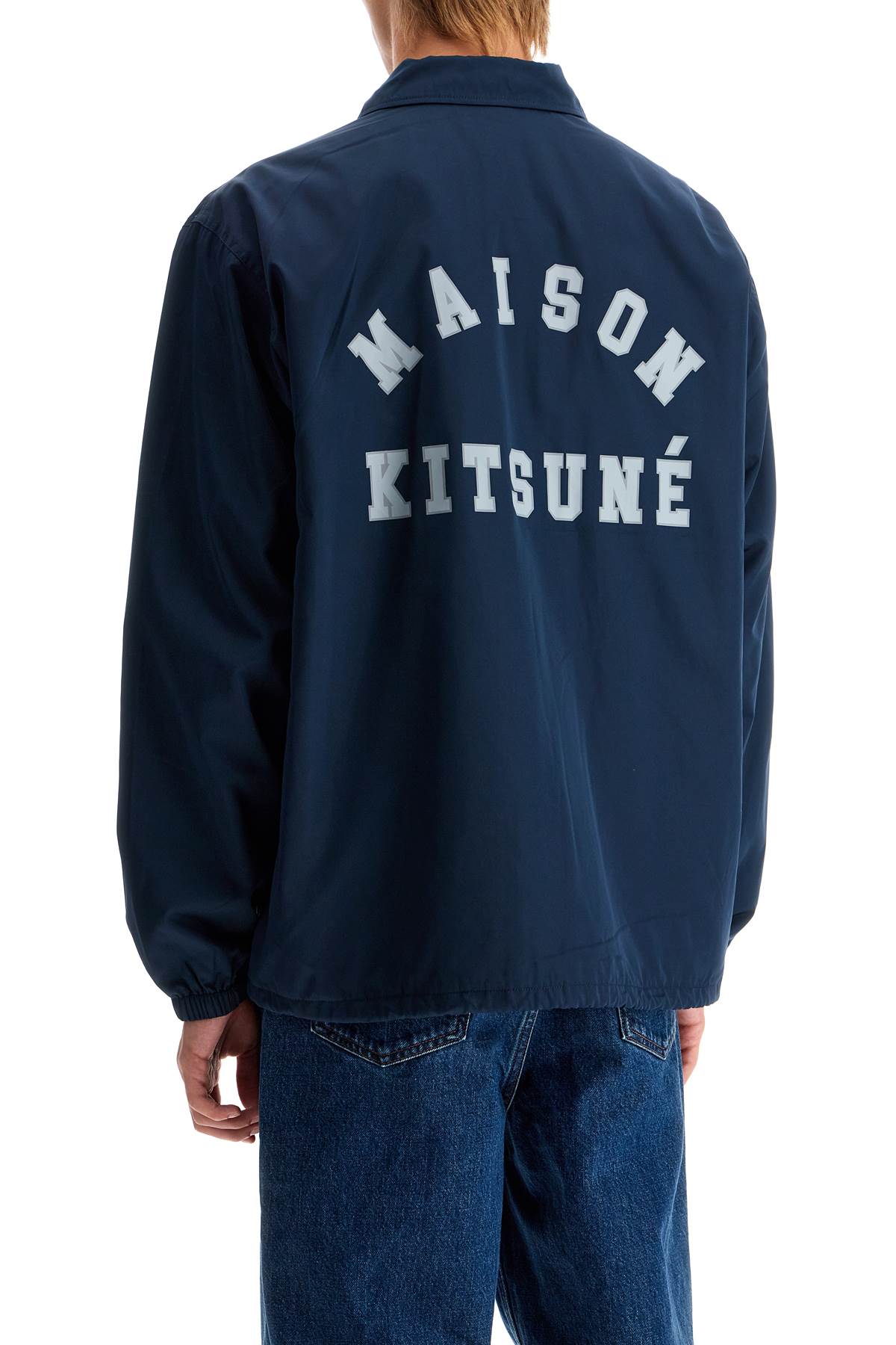 MAISON KITSUNÉ Relaxed Fit Nylon Coach Jacket for Men - Size L