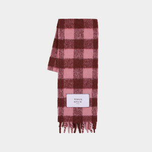 MAISON KITSUNÉ Brushed Check Scarf for Women