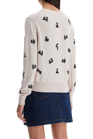 MAISON KITSUNÉ Fancy Fox Cardigan - Size S