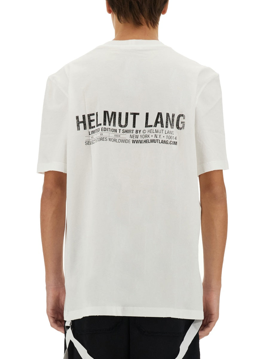 HELMUT LANG Men's Logo T-Shirt - Regular Fit, Size L