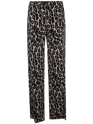 THEORY Relaxed Leopard Print Pants for Women - FW24