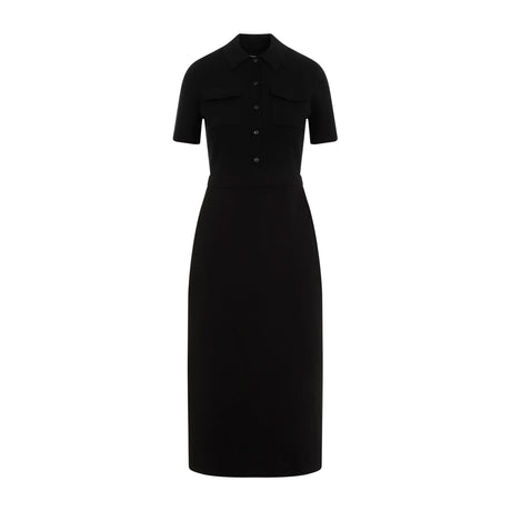 THEORY Chic Merino Wool Midi Dress for Women