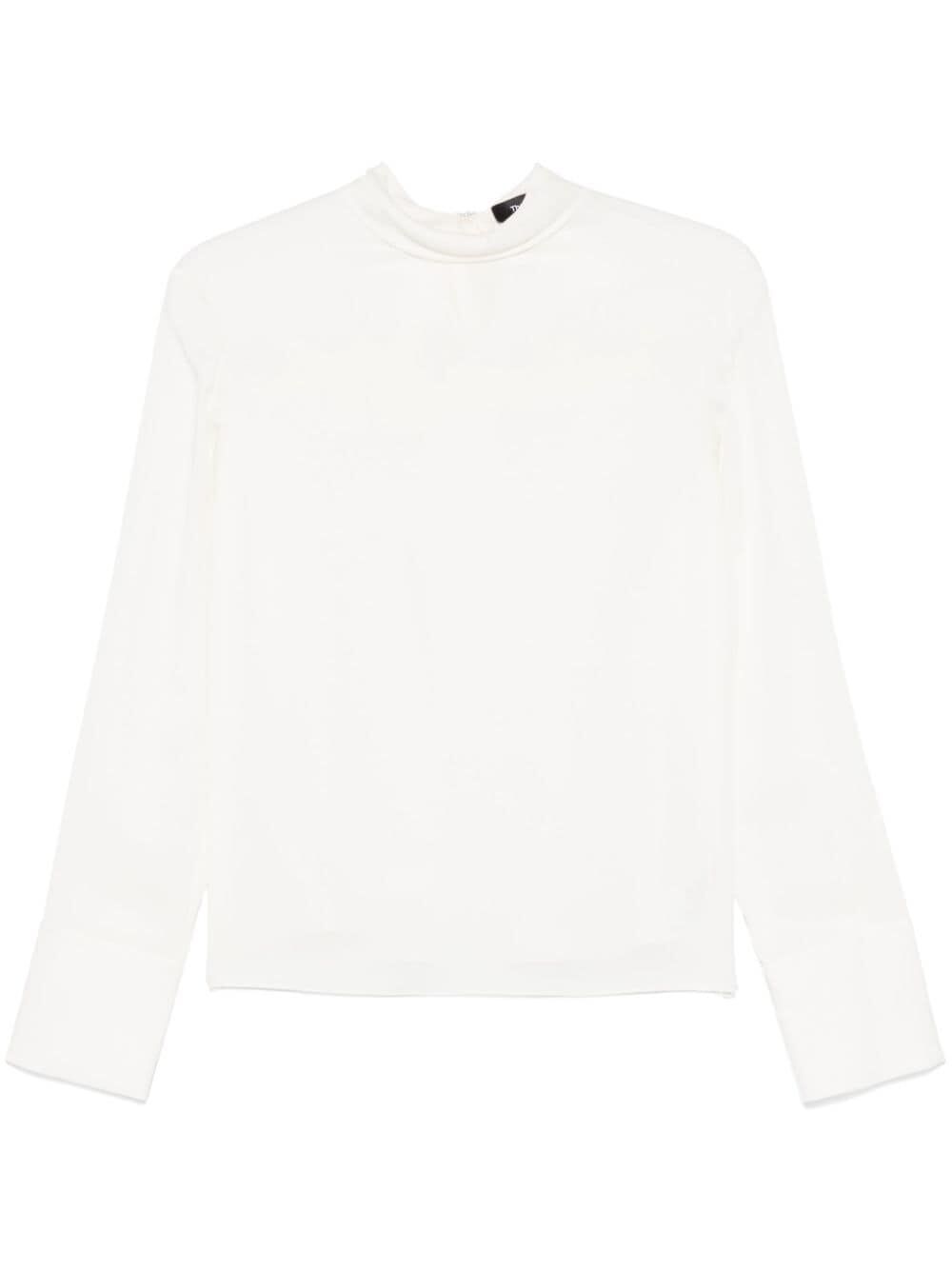 THEORY Wide Tie Turtleneck Shirt for Women