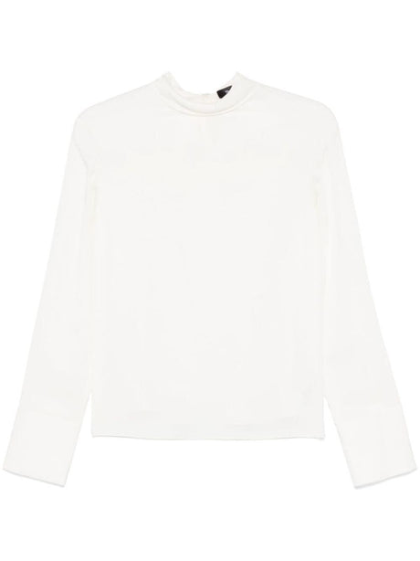 THEORY Wide Tie Turtleneck Shirt for Women